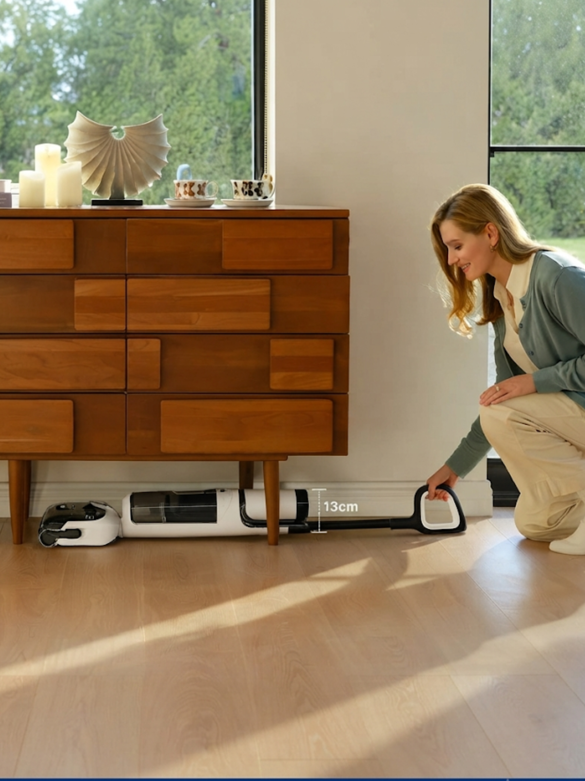 Under bed and sofa low furniture cleaning